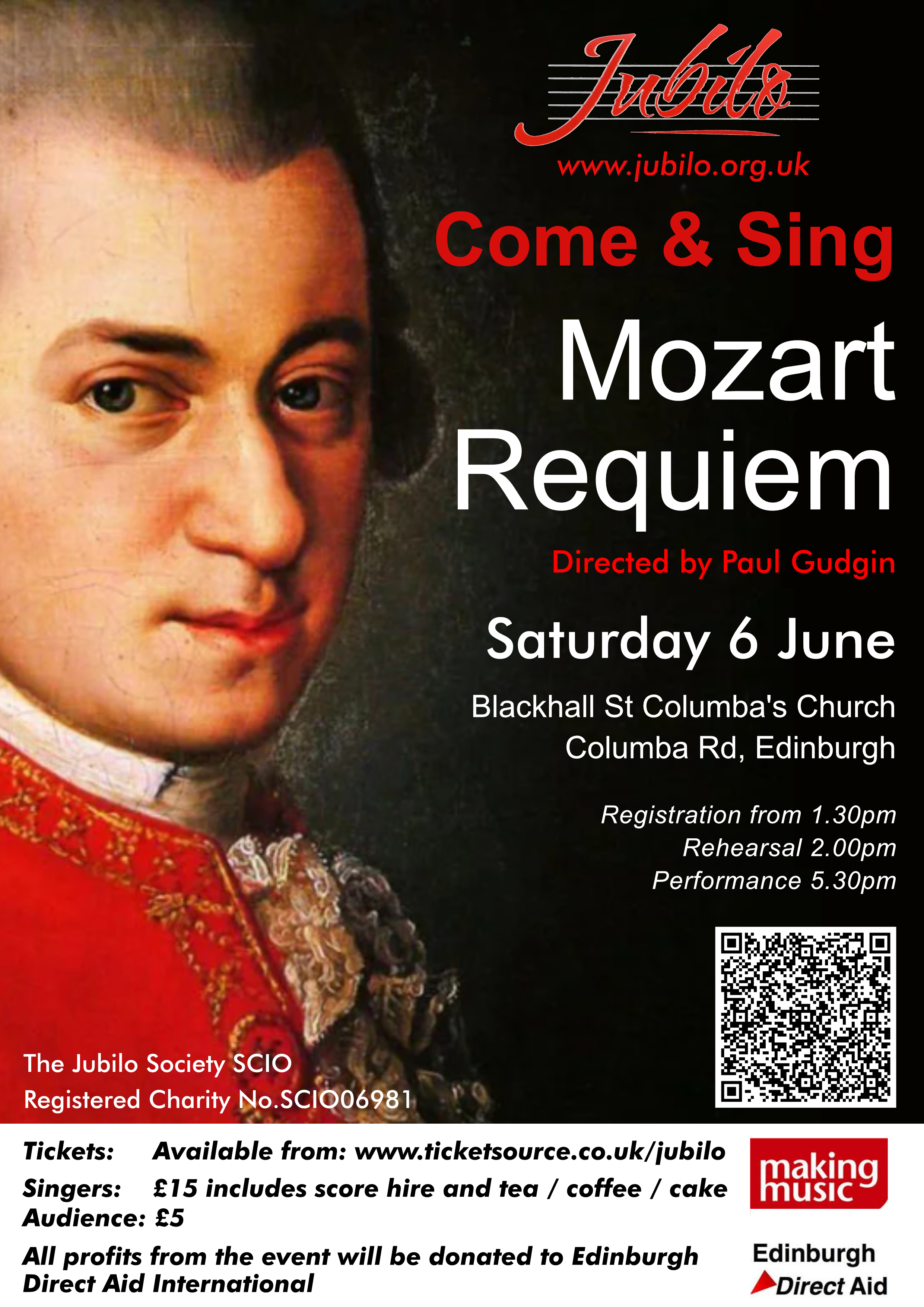 Come-and-sing Mozart Requiem