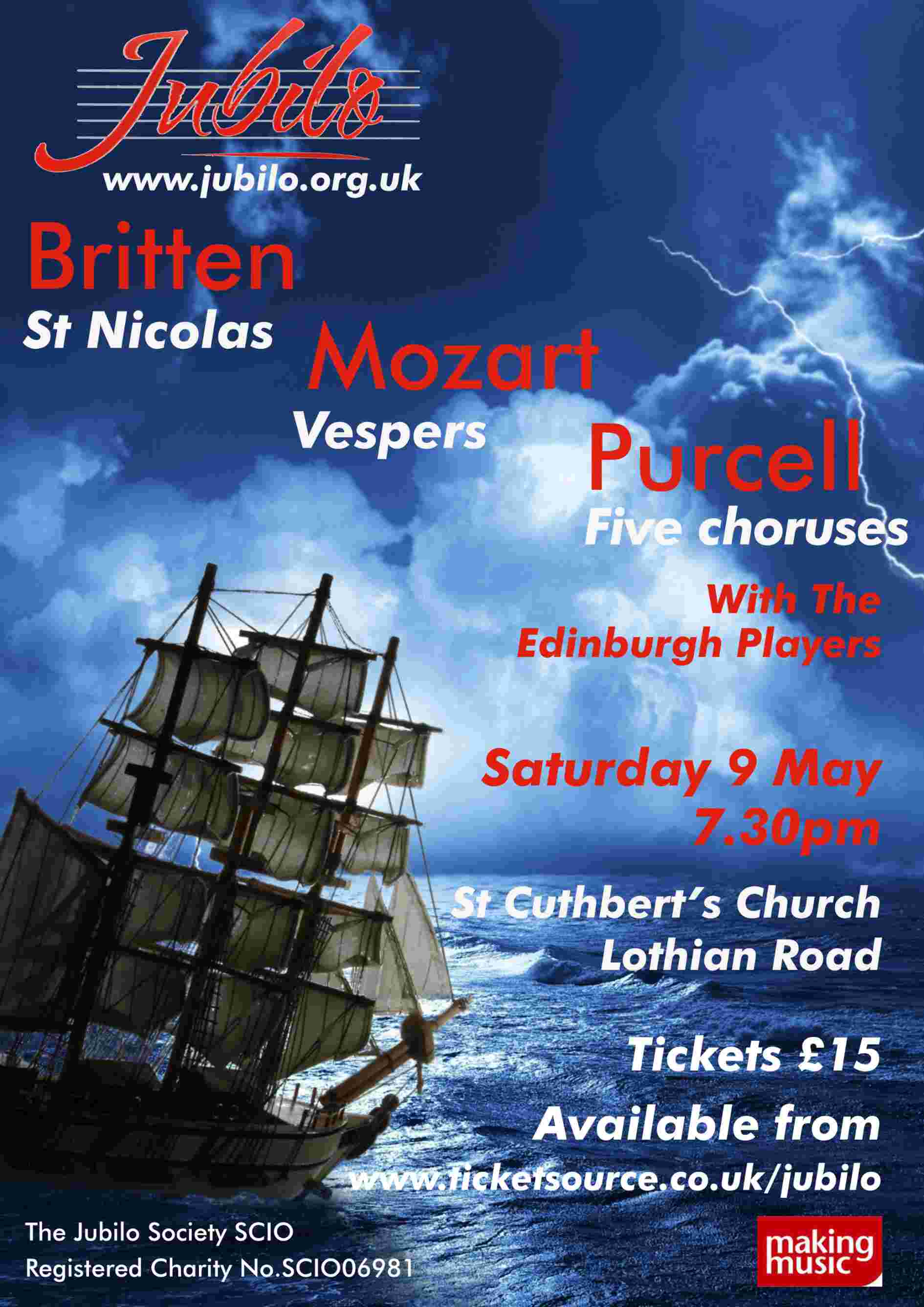 Jubilo concert 9 May 2026